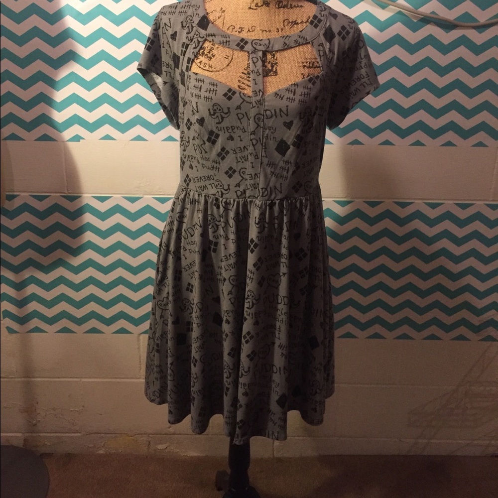 Harley Quinn cut out dress XL